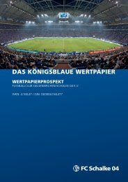 Wertpapierprospekt - FC Schalke 04