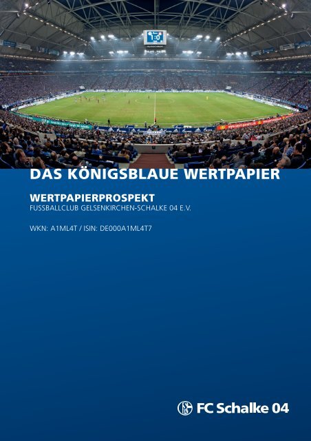 Wertpapierprospekt - FC Schalke 04