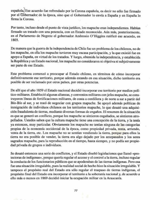 Conocimiento antropológico sobre los mapuche de C a . Efec- tos ...