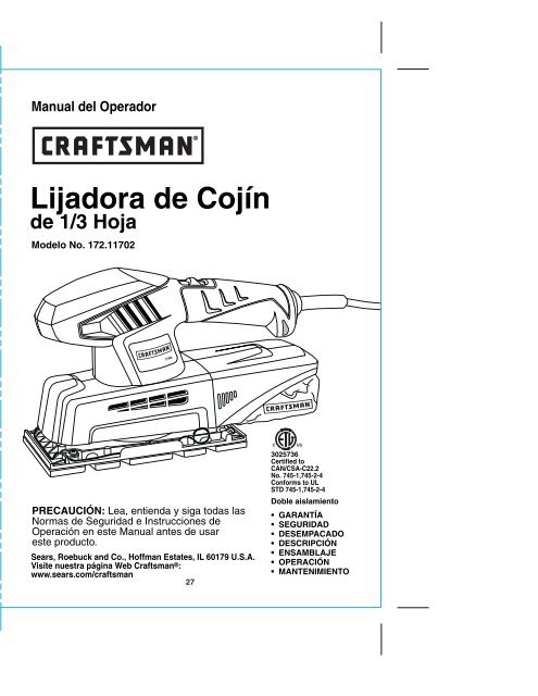 Lijadora de Cojín - Sears