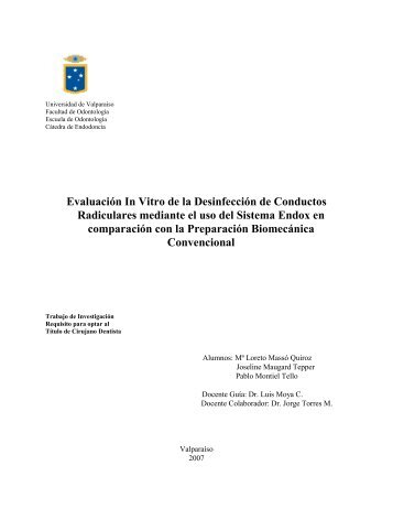 Evaluación In Vitro de la Desinfección de Conductos ... - Biofotónica