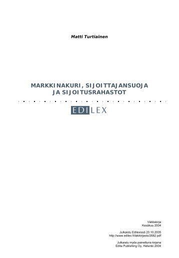 markkinakuri, sijoittajansuoja ja sijoitusrahastot - Joensuu