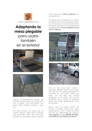 Adaptando la mesa plegable para usarla también en ... - Enciclofurgo