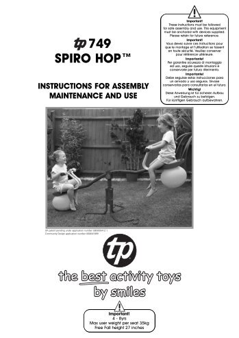 TP749 Spiro Hop USA PN9434 6 03 08 - Eveil et jeux