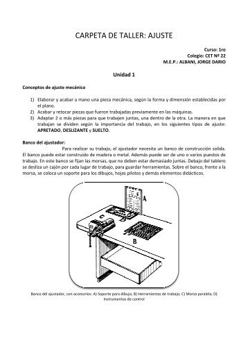 CARPETA DE TALLER CET 22 - Ajuste1ero