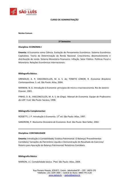 Lista Exercicios CPA20 - Administração Financeira