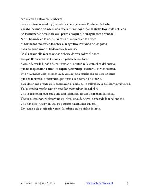 Poemas de Yanisbel Rodríguez Albelo - Rostros y Versos