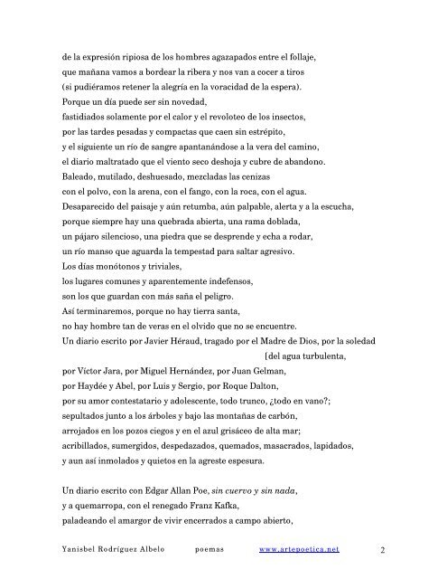 Poemas de Yanisbel Rodríguez Albelo - Rostros y Versos