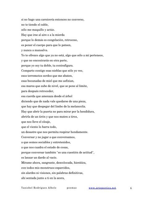Poemas de Yanisbel Rodríguez Albelo - Rostros y Versos