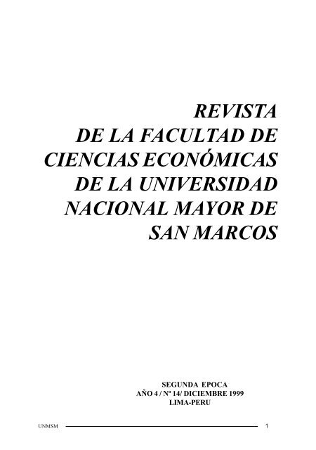 14 Fce revista.pdf - Facultad de Ciencias Económicas - Universidad ...