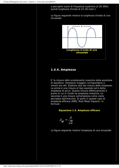 Corso tecnico del suono