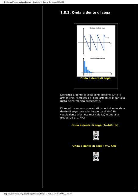 Corso tecnico del suono