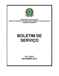 BOLETIM DE SERVIÇO - Iftm