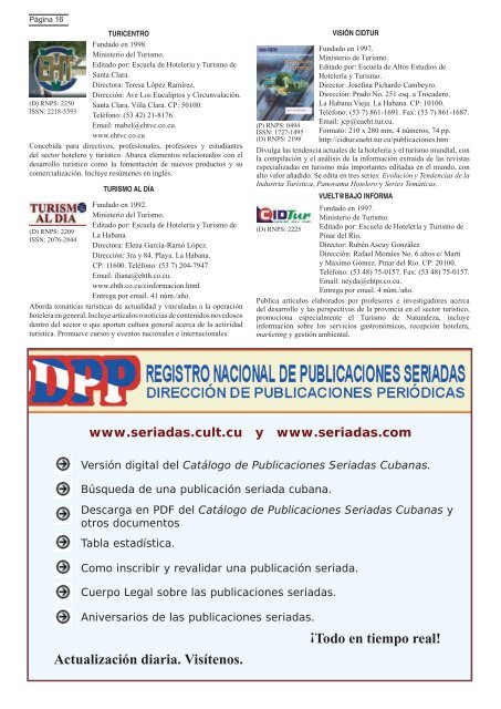 Informativas y de Temáticas Variadas - Las Publicaciones Seriadas ...