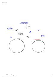 i monomi - lim & matematica