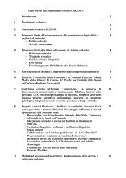 Il testo del Piano per il Diritto allo Studio - Progetto Cassina-Sant'Agata