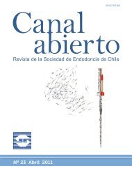 Revista de la Sociedad de Endodoncia de Chile Nº 23 Abril 2011