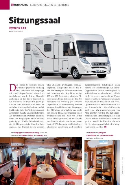 Hymer B 544 Grundriss