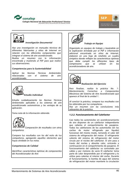 Mantenimiento de Sistemas de Aire Acondicionado - Conalep ...