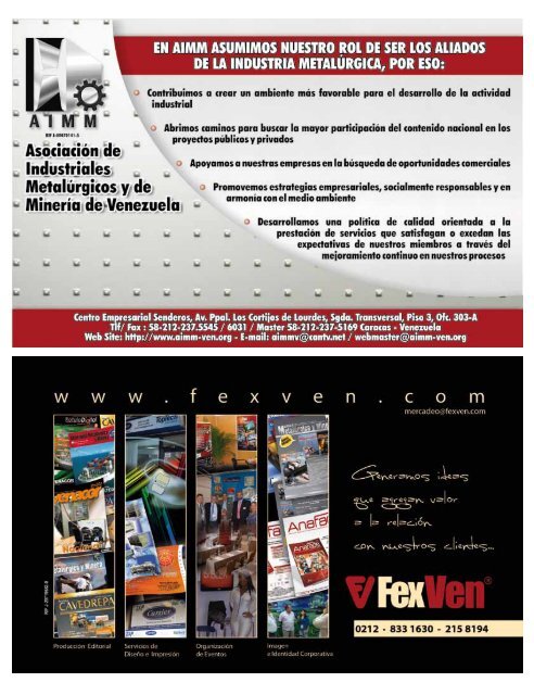 Revista Venezuela Metalúrgica y Minera - Edición 149 - Itmedia