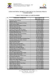 Anexo I do Edital do Resultado Parcial da Chamada ... - Semec