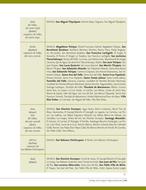 Catálogo de las Lenguas Indígenas Nacionales - Inicio