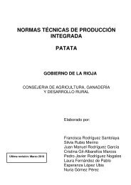 normas técnicas de producción integrada patata - Gobierno de La ...