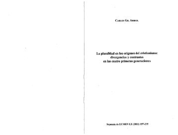 La pluralidad en los orígenes del cristianismo: divergencias y ...