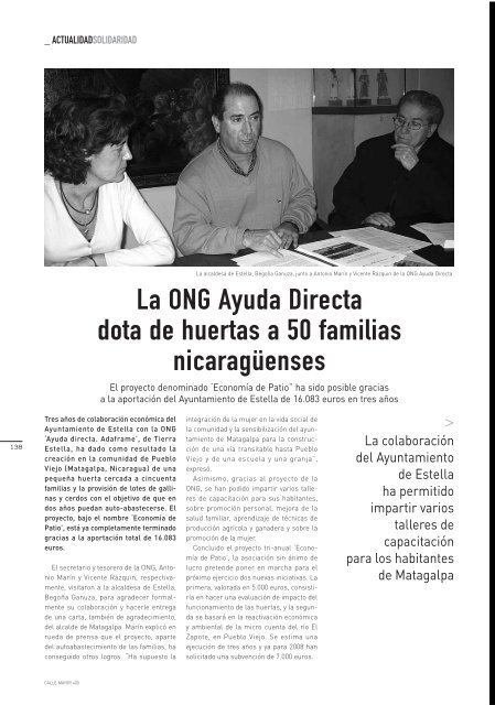 En Las Aulas - REVISTA CALLE MAYOR