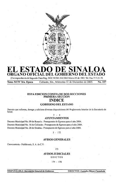 Gobierno del Estado de Sinaloa