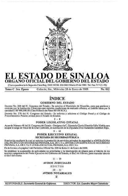 Gobierno del Estado de Sinaloa