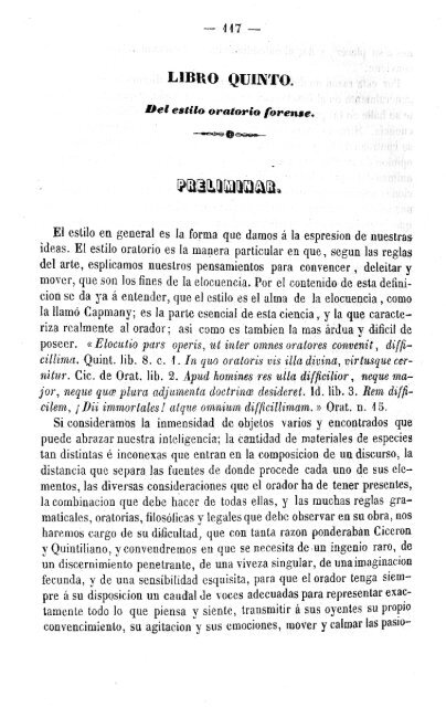 Elementos de elocuencia forense / Pedro Sainz de Andino