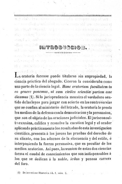 Elementos de elocuencia forense / Pedro Sainz de Andino