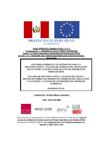 diferentes modelos de asociacion y de clusters - Ministerio de ...