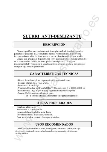 ficha técnica: pintura slurri anti-deslizante dis cp543