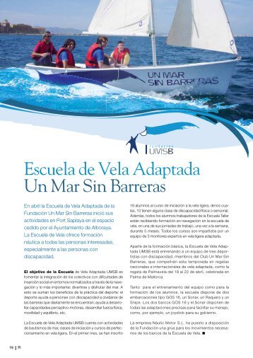 Escuela de Vela Adaptada Un Mar Sin Barreras