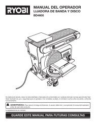 MANUAL DEL OPERADOR - Ryobi