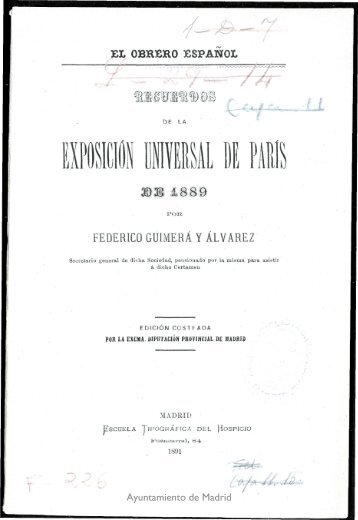 Recuerdos de la Exposición Universal de París de 1889. F 226