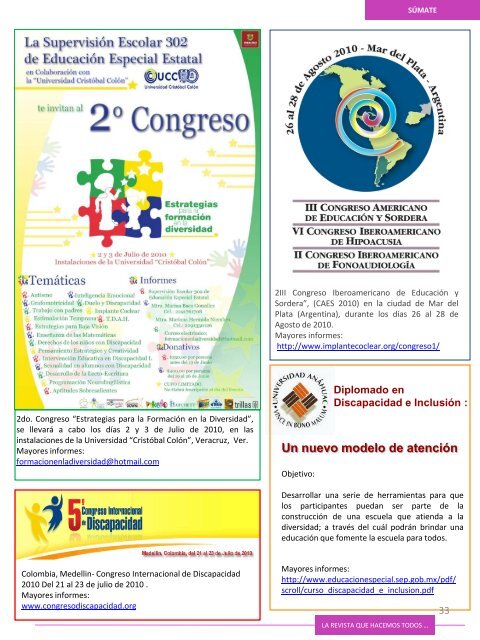Num 2 Abr-Jun 2010 - Educación Especial - Secretaría de ...