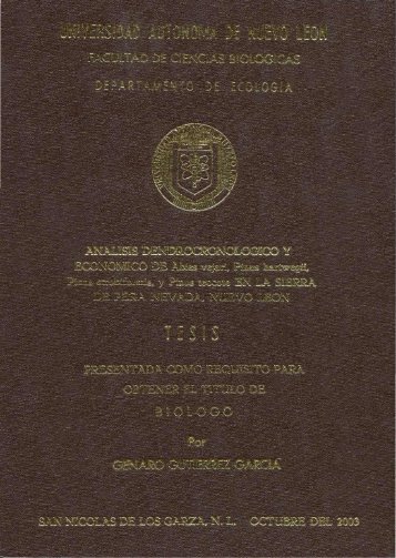 TESIS Genaro Gutierrez 2003.pdf - Instituto de Biología - UNAM