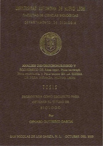 TESIS Genaro Gutierrez 2003.pdf - Instituto de Biología - UNAM