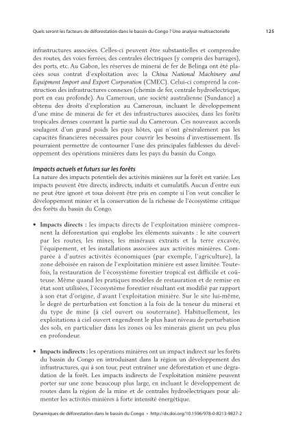 Dynamiques de déforestation dans le bassin du Congo