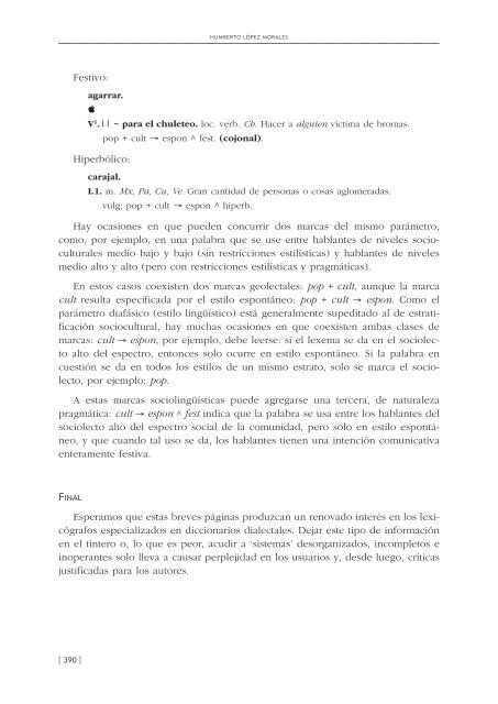 32. La marcación sociolingüística en la lexicografía dialectal, por ...