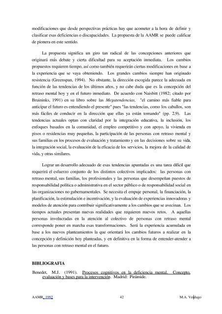 El cambio de paradigma en la concepción del retraso mental