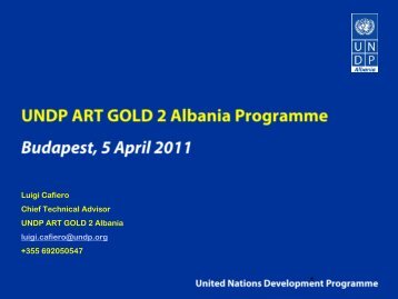 UNDP ART GOLD 2 Albania Programme by Luigi Cafiero - Housing Forum ...