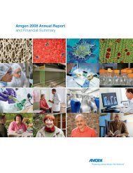 Amgen 2008 Annual Report and Financial ... - Annualreports.com