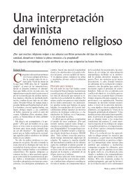 Una interpretación darwinista del fenómeno religioso - Sigma Xi