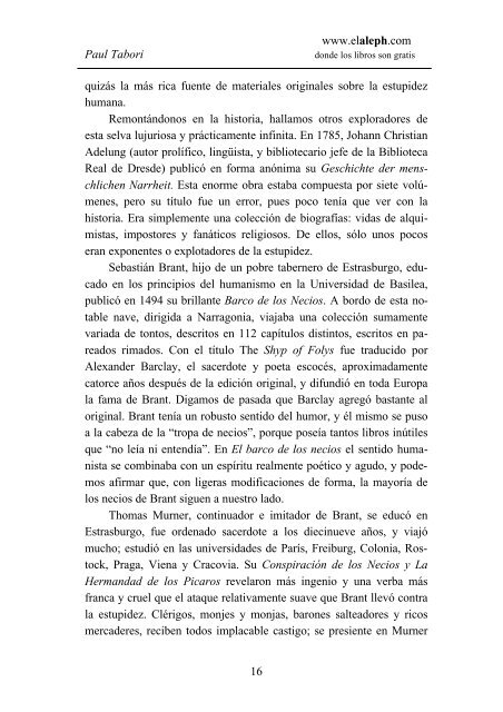 Historia de la estupidez humana - Paul Tabori - www.moreliain.com