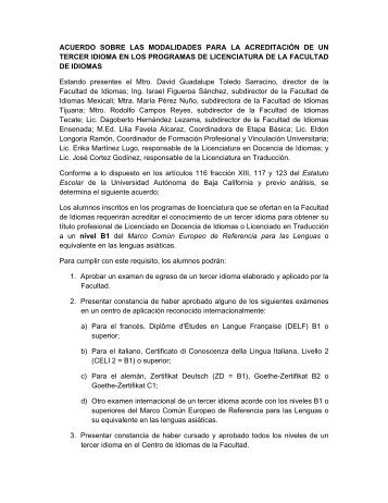 Acuerdos - Facultad de Idiomas Ensenada - Universidad Autónoma ...