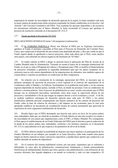 Informe del CG - IFAD